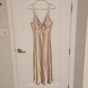 Champagne midi dress